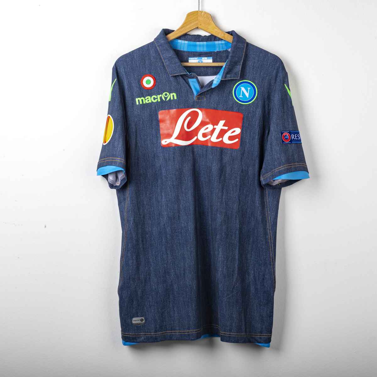 Maglia SSC Napoli Uefa Macron Higuaín 92014/2015